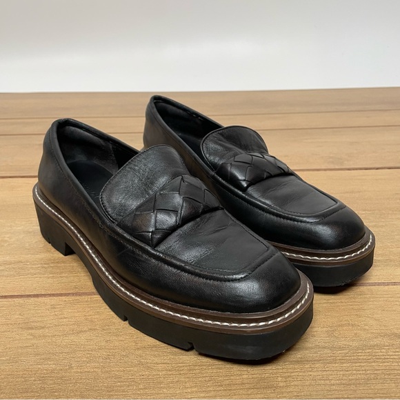 Nordstrom Torie Platform Loafer Black Size 8.5 - Picture 1 of 11
